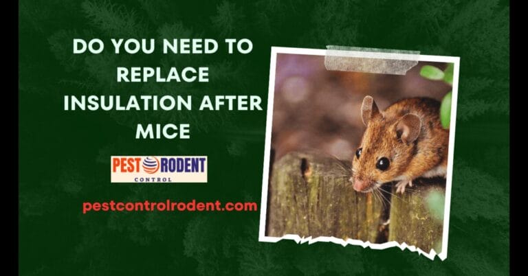 do you need to replace insulation after mice?