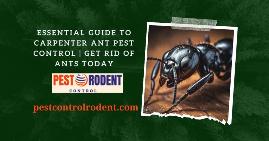 Essential Guide to Carpenter Ant Pest Control Get Rid of Ants Today